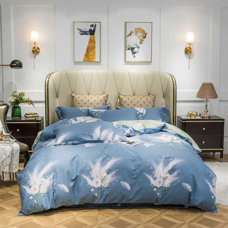 Light Blue Floral Printed Bedding Set King Size 100% Cotton Bed Sheets Duvet Cover Pillowcase Farmhouse Home Decor
Light Blue Floral Printed Bedding Set King Size 100% Cotton Bed Sheets Duvet Cover Pillowcase Farmhouse Home Decor