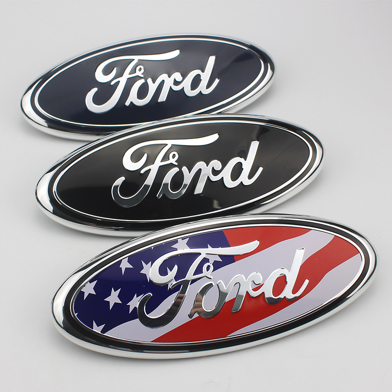 2025 new FIT For 9 Inch Front Hood Bonnet Emblem Badge and Rear Trunk Sticker F150 F250 Explorer auto 1489665 Free shipping