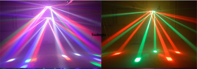 4 heads led rgbw laser roller scanner disco light 4x10W RGBW 4 in1 full color LED scanner light for dj party