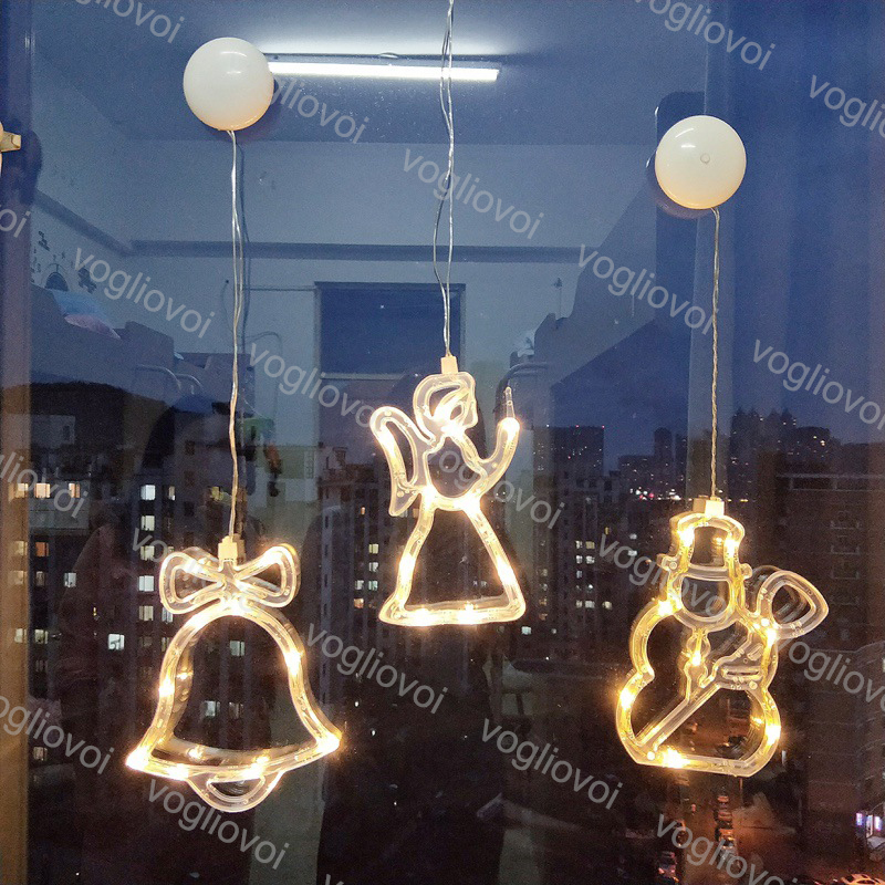 Christmas Lights Window Sucker Lamp 3000k ABS Snowman Bell Stars Tree Angel Elk Indoor Decorative For Home New Year's Day Holiday Light DHL
Christmas Lights Window Sucker Lamp 3000k ABS Snowman Bell Stars Tree Angel Elk Indoor Decorative For Home New Year's Day Holiday Light DHL