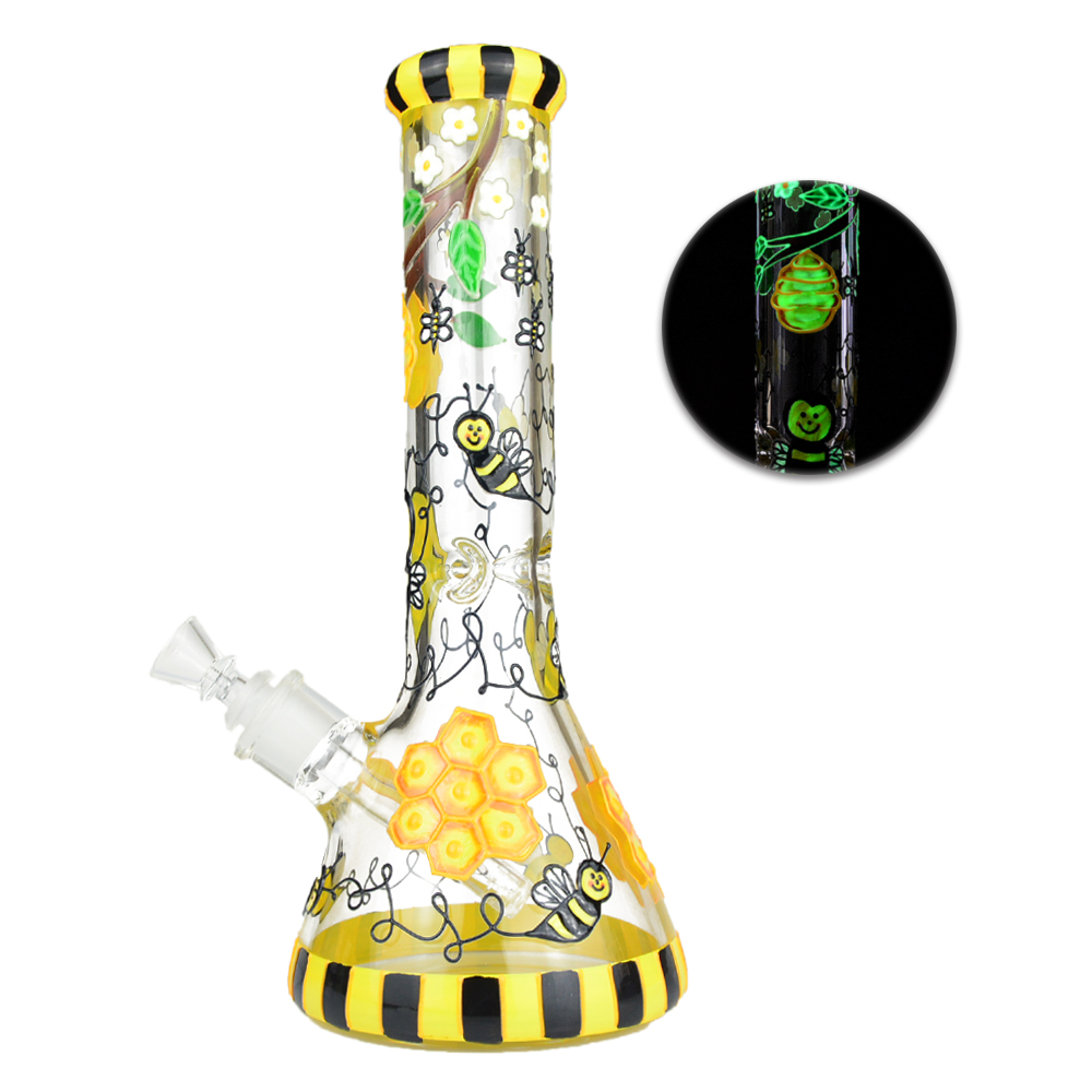 12" Handpainted Bee Glass Bong Water Pipe Hookah Beaker Bongs Glow In Dark Honeycomb 7mm Thick Ice Ash Catcher Dab Oil Rigs Smoking Bub
12" Handpainted Bee Glass Bong Water Pipe Hookah Beaker Bongs Glow In Dark Honeycomb 7mm Thick Ice Ash Catcher Dab Oil Rigs Smoking Bub
