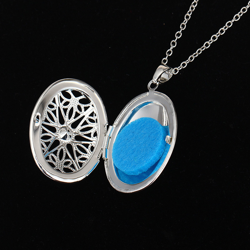 Ellipse Hollow Out Carving Aromatherapy With Diamonds Emission Pendant Box Pendant Popular Healthy Perfume Long Necklace
Ellipse Hollow Out Carving Aromatherapy With Diamonds Emission Pendant Box Pendant Popular Healthy Perfume Long Necklace