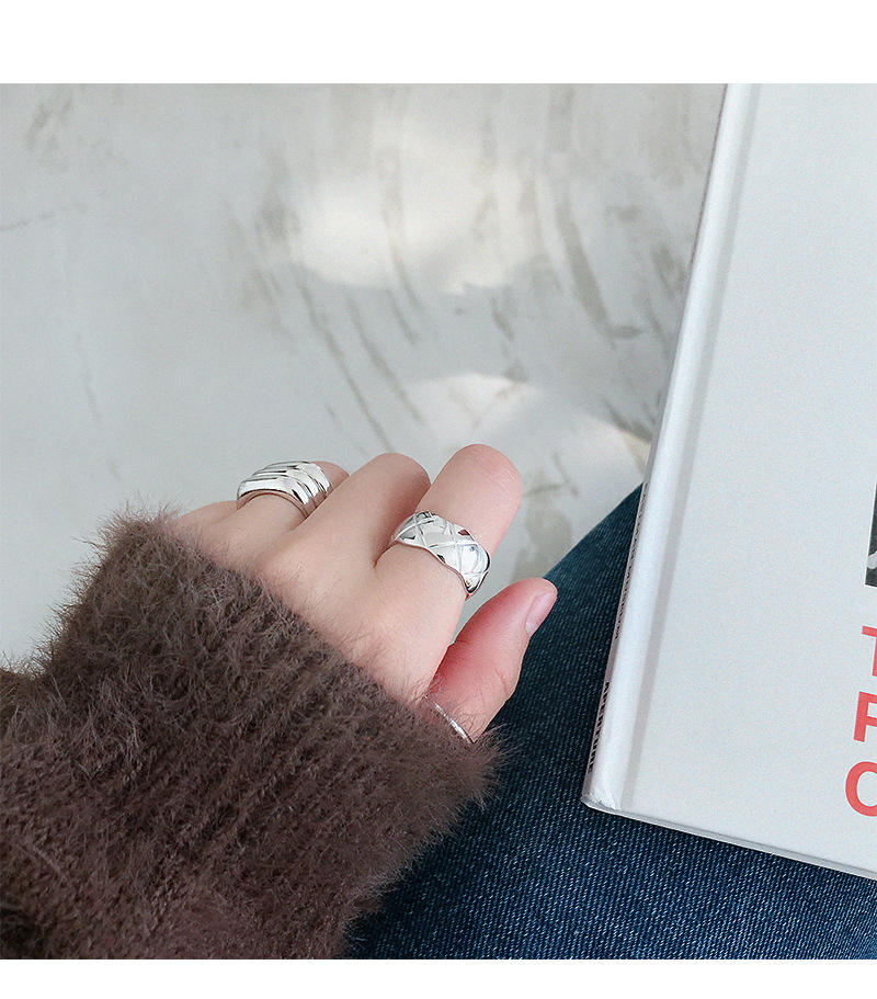 925 sterling silver fine jewelry hand-made designer minimalism adjustable open ring gold silver colors nice gift for women free shipping