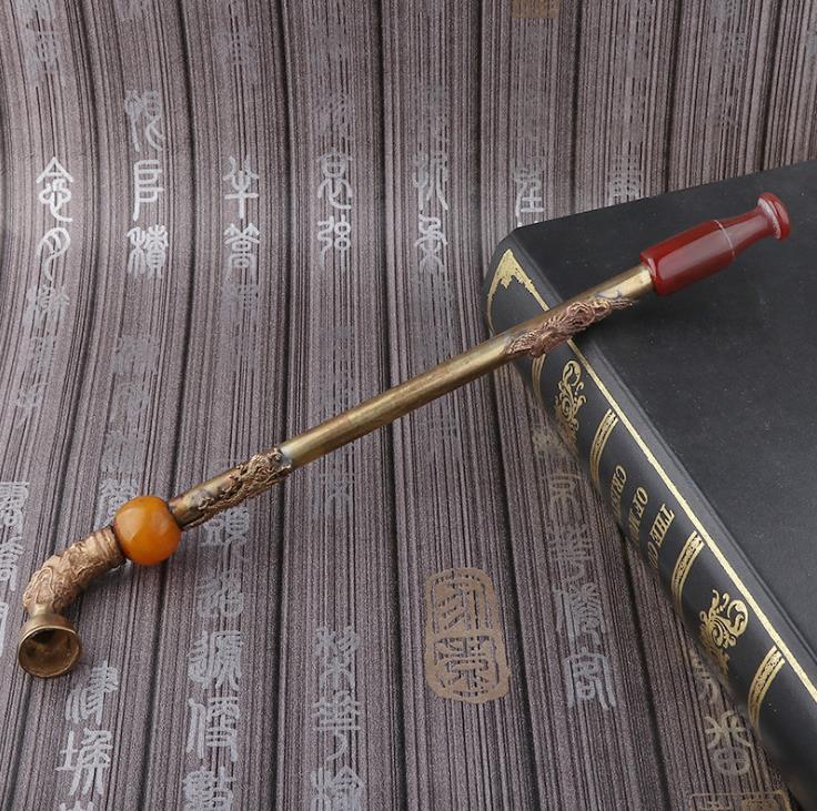 Creative Pure Copper Classical Carving Dragon Carving Phoenix Dry Tobacco Rod Metal Pipe Pot, Old Man Rod Retro Collection Tobacco Tools
Creative Pure Copper Classical Carving Dragon Carving Phoenix Dry Tobacco Rod Metal Pipe Pot, Old Man Rod Retro Collection Tobacco Tools