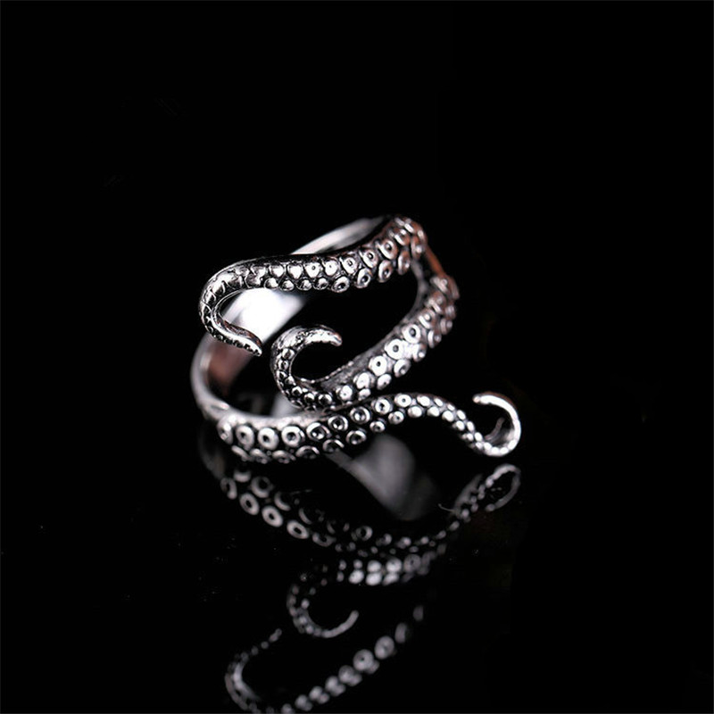 Octopus Feeler Rings Stainless Steel Adjustable Rings for Womens Mens ity Ring Punk Vintage Rock Fingers Party
Octopus Feeler Rings Stainless Steel Adjustable Rings for Womens Mens ity Ring Punk Vintage Rock Fingers Party