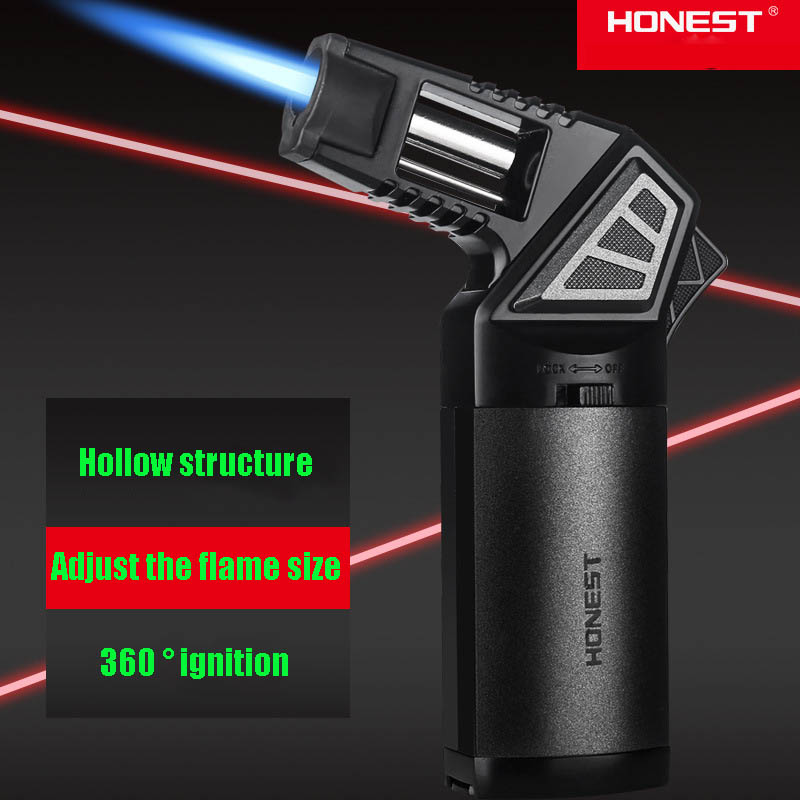 GOOD Torch Lighter Windproof Blue Flame Jet Butane Lighters Metal Inflatable Lighter With Fire Lock Smoking Accessories
GOOD Torch Lighter Windproof Blue Flame Jet Butane Lighters Metal Inflatable Lighter With Fire Lock Smoking Accessories