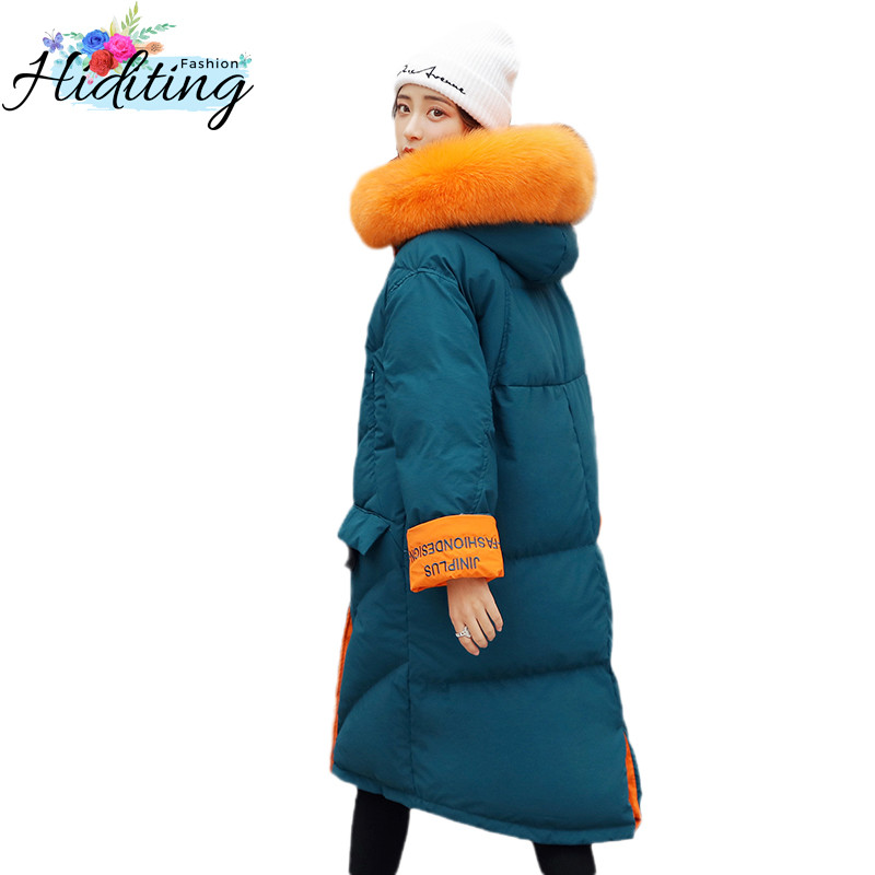 Winter Coat Women Feather Down Jacket 2019 New Medium Long Fashion Outerwear Large Fur Collar Hooded White Duck Down Coat WIN24, Black
Winter Coat Women Feather Down Jacket 2019 New Medium Long Fashion Outerwear Large Fur Collar Hooded White Duck Down Coat WIN24, Black