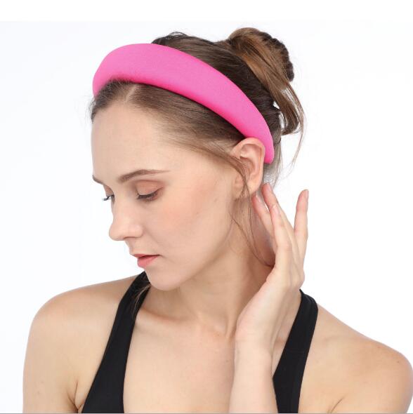 European ins hair band creative new milk velvet sponge hair band thickened flannelette black headband women wy158
