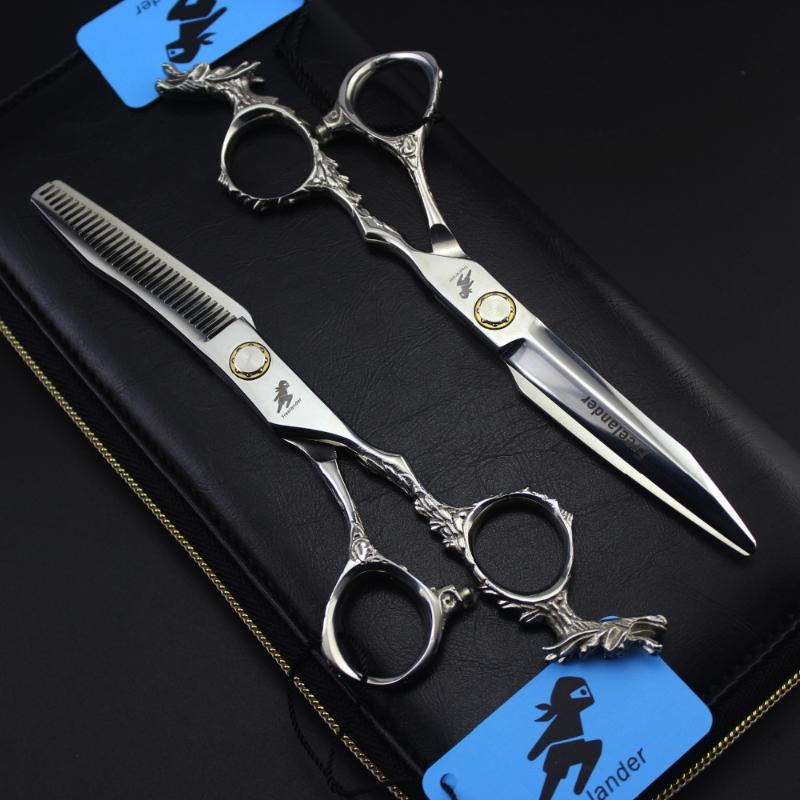 6.0 inch Freelander tail dragon handle bearing hairdressing scissors Japan 440C to create trend hair scissors
6.0 inch Freelander tail dragon handle bearing hairdressing scissors Japan 440C to create trend hair scissors