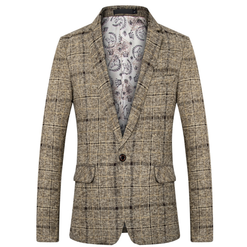 2020 Fashion New Men's Casual Boutique Long Sleeve Suit / Men's Slim Fit Business Plaid Suit Blazers Jacket Coat, Blue
2020 Fashion New Men's Casual Boutique Long Sleeve Suit / Men's Slim Fit Business Plaid Suit Blazers Jacket Coat, Blue