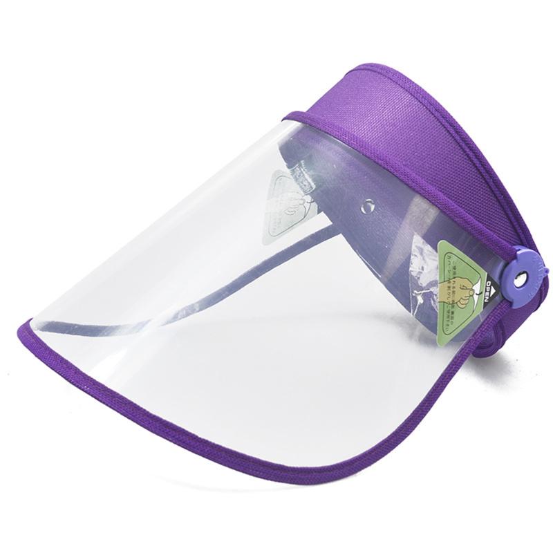 Bands Reusable Full Face Shield Cover Transparent Anti Droplet Clear Mask Cooking Splash Soft Plastic Respirator Doublesided Film Ju9