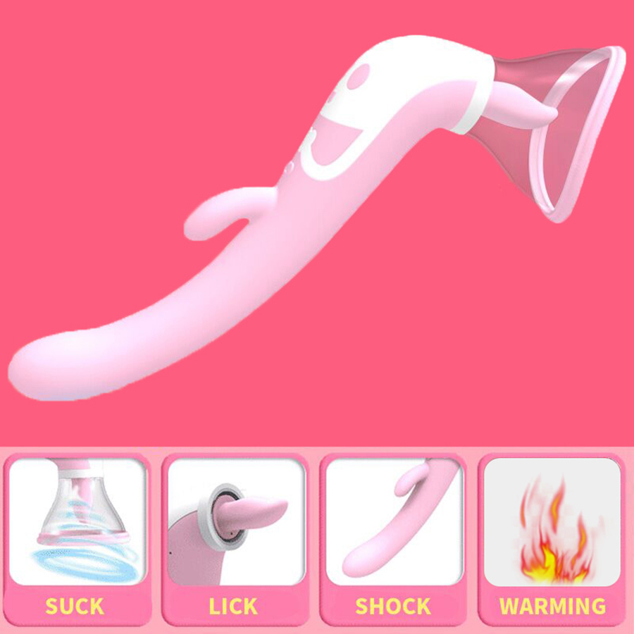 Clitoris de stimulation Sucer Vibrator G Spot Clit Multispeed Lèche Nipple Massager Flirter érotique Sex Toys pour les femmes Y191217