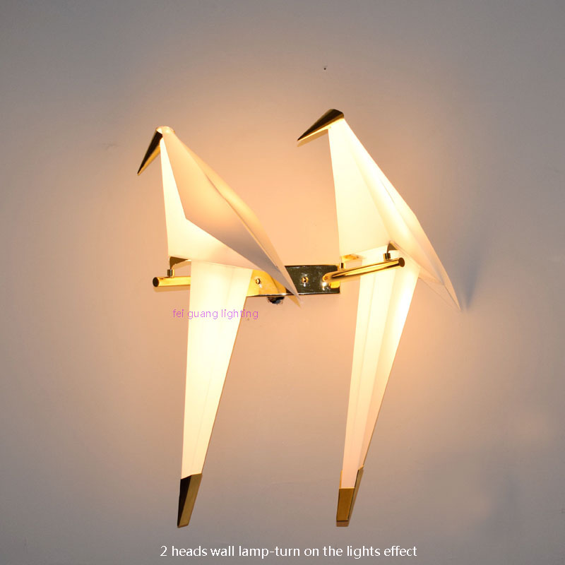 Nordic simplicity origami crane bird modern cafe clothing store restaurant creative study personality restaurant pendant lights
