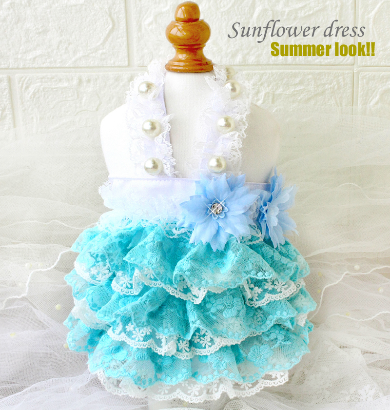 Free shipping handmade dog clothes lace pearls braces dog dresses pet cat layered dress tiered skirt Hawaii poodle Maltese, Blue
Free shipping handmade dog clothes lace pearls braces dog dresses pet cat layered dress tiered skirt Hawaii poodle Maltese, Blue