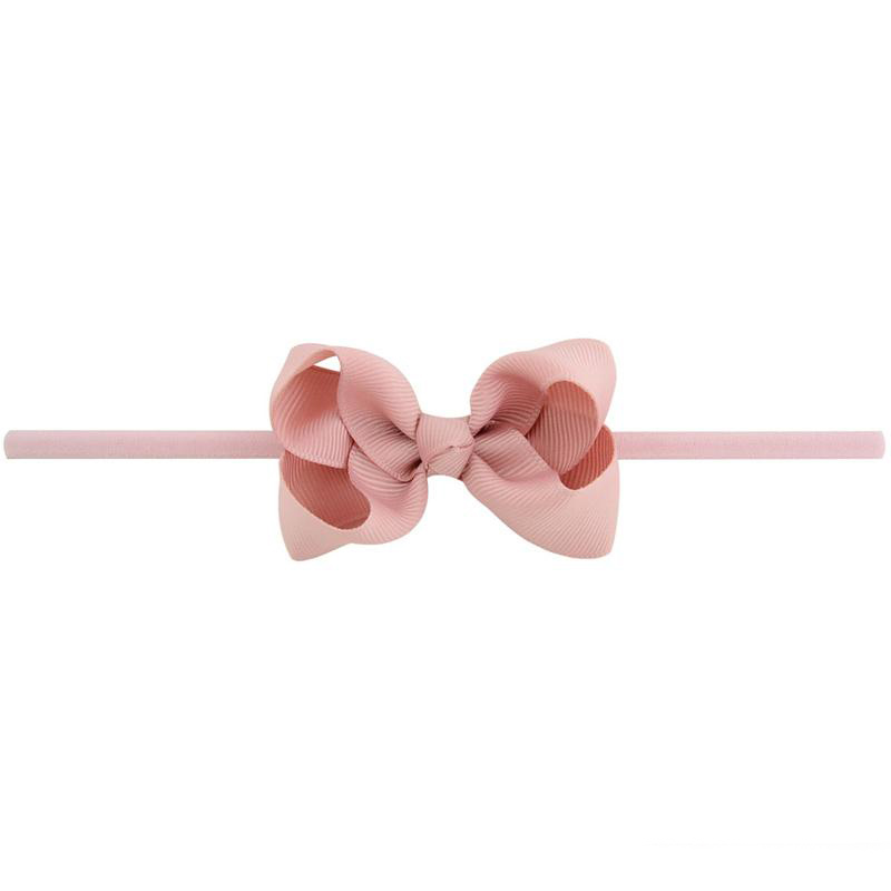 Girls Mini Bow Tie Knot Headbands 3 Inches Wrap Safety Elastic Hairband Baby Infant Toddler Photography Props Accessories Boutique