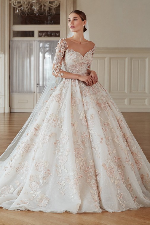 2019 Modest Wedding Dresses A Line Sheer Jewel Neck Lace Appliqued Long Sleeves Wedding Dress Custom Plus Size Bridal Gown Vestidos De Novia