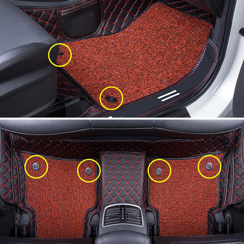 Universal Car Floor Mats Anti-Slip Clips Holders Black Auto Carpet Fixing Grips Clamps Floor Mats Clips Car Accessories