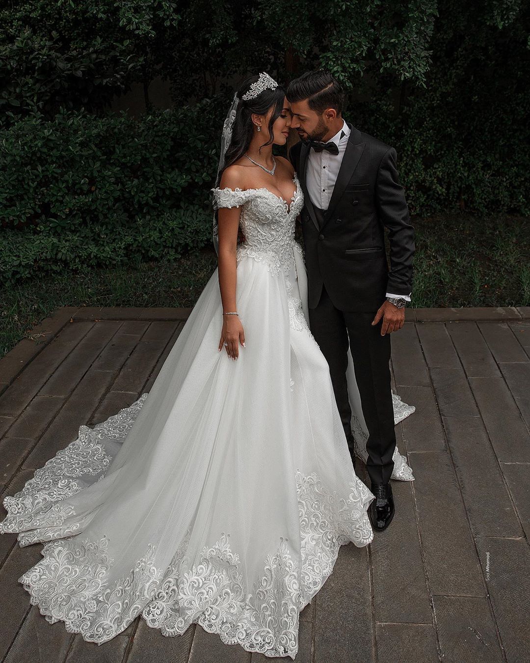 Mermaid Elegant Lace Wedding Dresses With Detachable Off The Shoulder Appliqued Bridal Gowns Beaded Tulle Sweep Train Robes De Mari E