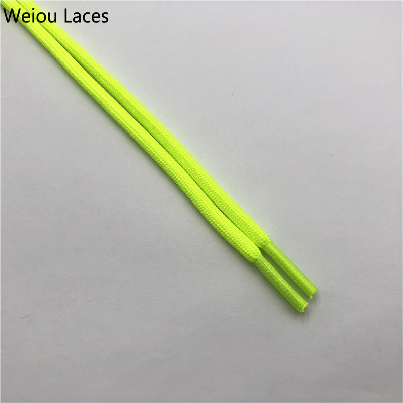 Weiou Fashion 5mm Polyester Rope Shoelaces Non-fading Outdoor Cord Sport Hiking Practical Bootlaces Strong Camping Shoes Laces 120cm