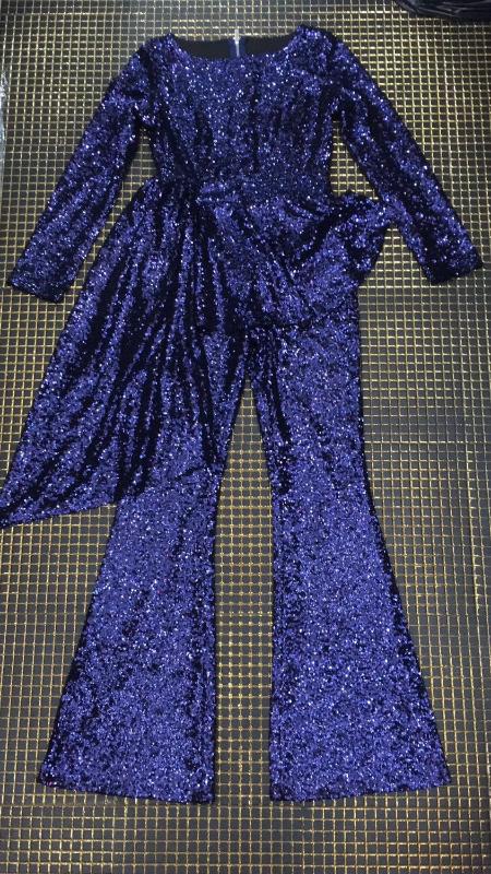 Blue Color New Spring Style Long Sleeve Sequines Sexy Casual Evening Party Jumpsuits Full Length Jumpsuits For Women, Dark blue
Blue Color New Spring Style Long Sleeve Sequines Sexy Casual Evening Party Jumpsuits Full Length Jumpsuits For Women, Dark blue