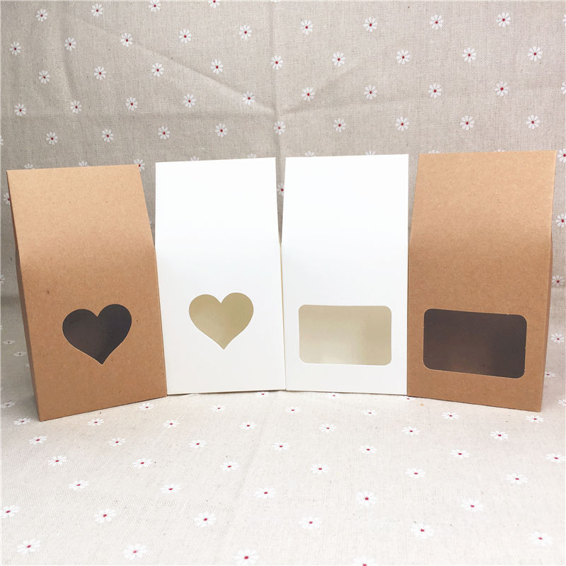 12pcs/Lot DIY White Brown Standing Kraft Paper Bags Boxes For Bread Cake Paper Handcraft With PVC Heart Square Window Bags Boxes
12pcs/Lot DIY White Brown Standing Kraft Paper Bags Boxes For Bread Cake Paper Handcraft With PVC Heart Square Window Bags Boxes