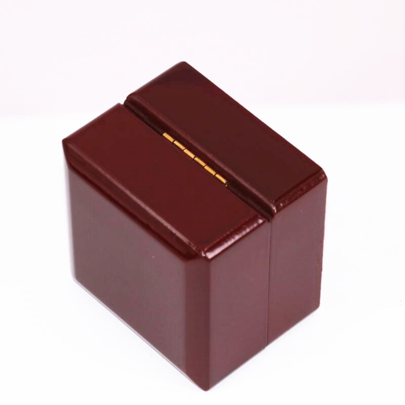 Factory Wholesale Price High Quality One Slot Wooden Ring Display Box 7*7*5.2(cm) Drop Shipping