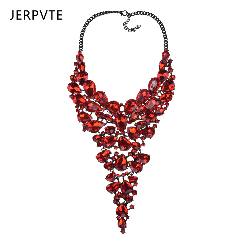 JERPVTE Trend Red Color Crystal Long Statement Collor Necklace Fashion Women Jewelry Pendant Necklace Accessories
JERPVTE Trend Red Color Crystal Long Statement Collor Necklace Fashion Women Jewelry Pendant Necklace Accessories