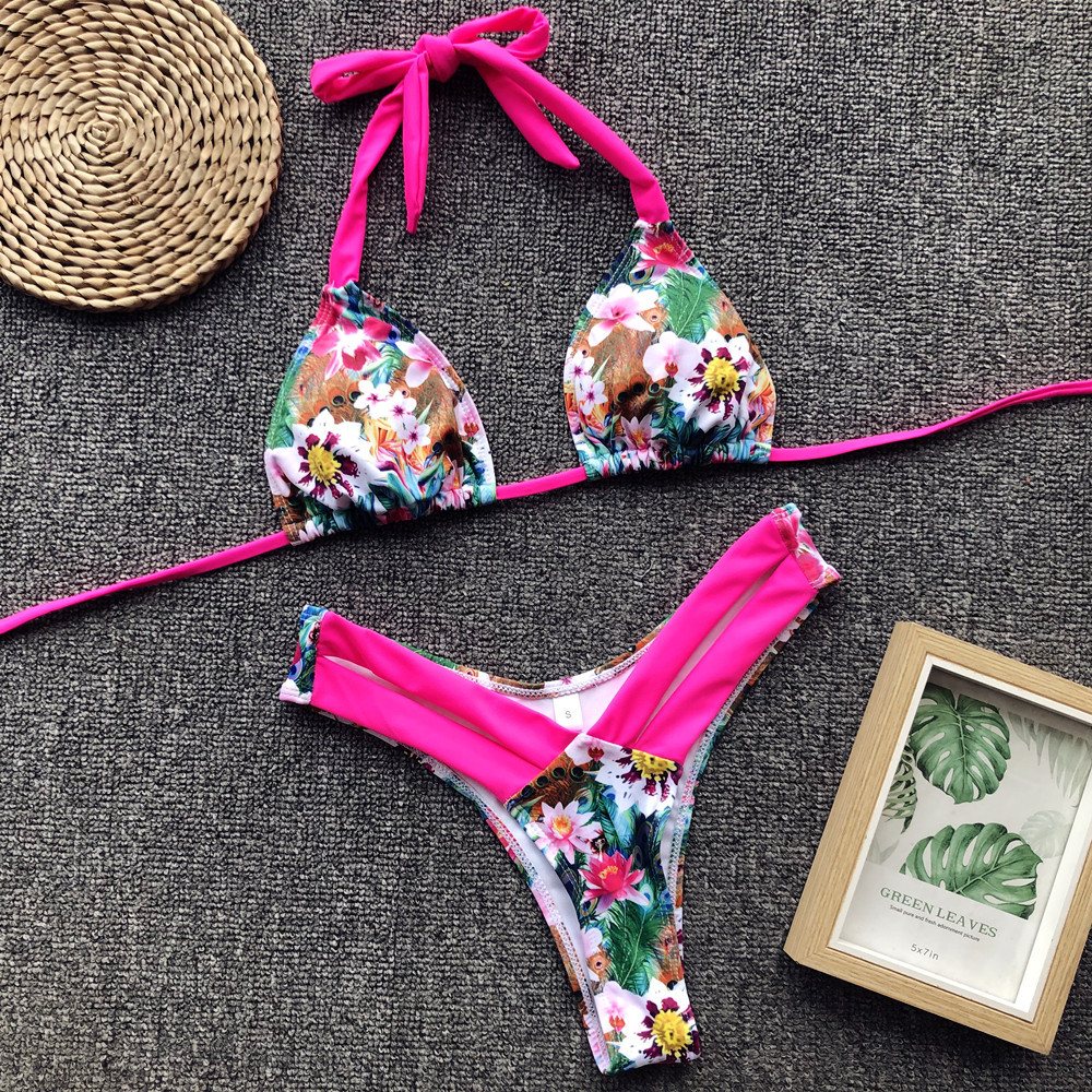 Women Sexy Leopard Bikinis2020 new swimwear women swimsuit beach bathing suit sexy brazilian bikini set Top High Cut Swimsuit