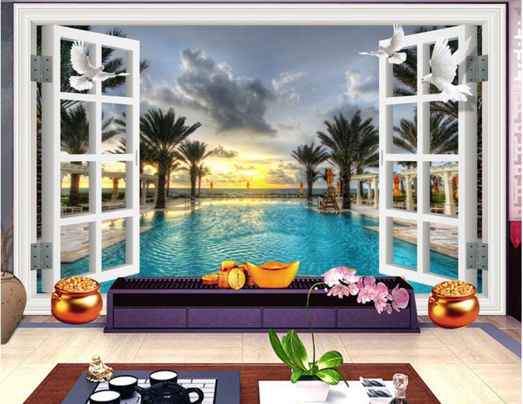 3d wallpaper custom photo seaside Scenery outside the window background living room Home decor 3d wall muals wall paper for walls 3 d, Customize 
3d wallpaper custom photo seaside Scenery outside the window background living room Home decor 3d wall muals wall paper for walls 3 d, Customize