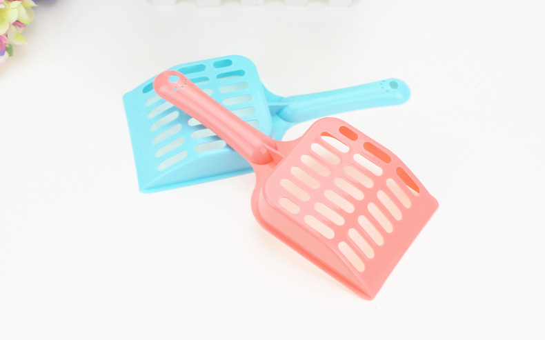 Cheapest Plastic litter scoop portable cat cleaning shovel Dog Pet Poop waste Scooper Easy Clean 5 colors to choose