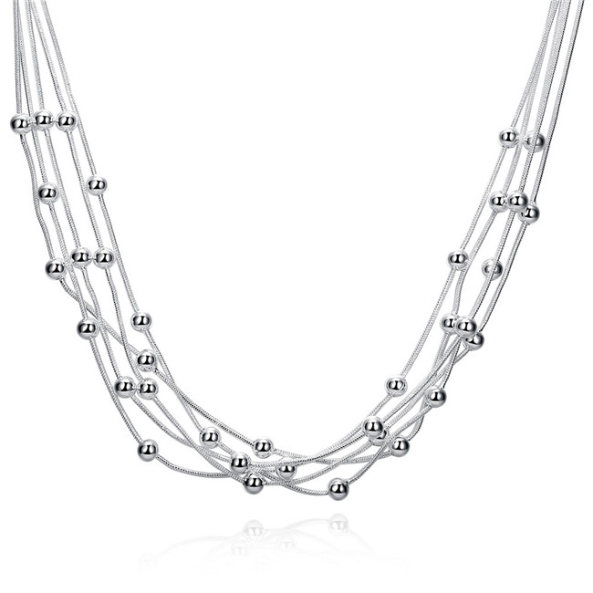 Free ship Plated sterling silver necklace 18 inches Five-line light bead necklace DHSN213 Hot 925 silver plate Pendant Necklaces jewelry
Free ship Plated sterling silver necklace 18 inches Five-line light bead necklace DHSN213 Hot 925 silver plate Pendant Necklaces jewelry