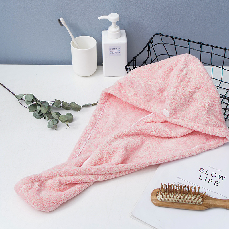 1pcs Microfibre After Shower Hair Drying Wrap Womens Girls Lady's Towel Quick Dry Hair Hat Cap Turban Head Wrap Bathing Tools