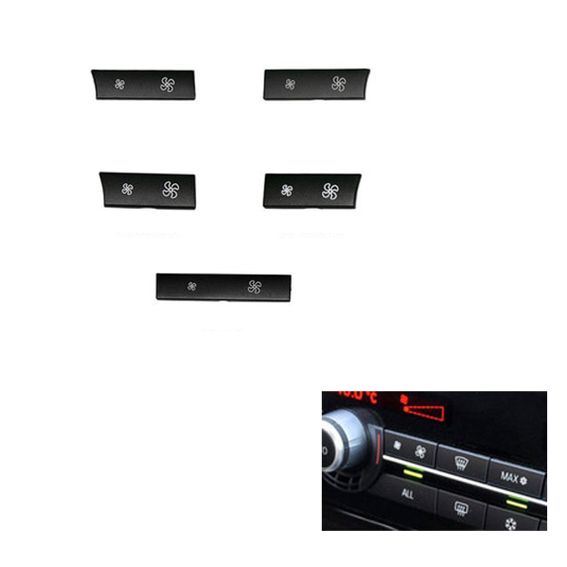Car Heater Climate Control wind Volume Air Conditioning Switch Fan Button Cap Cover Replacement for BMW F10 F02
