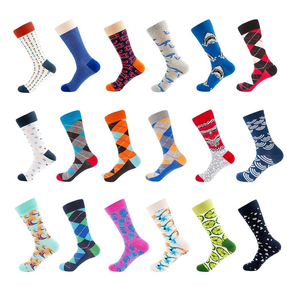 1pairs Quality Men Happy Socks 18Colors Striped Plaid Shark Harajuku Socks Men Combed Cotton Calcetines Largos Hombre 2pcs=1pairs
1pairs Quality Men Happy Socks 18Colors Striped Plaid Shark Harajuku Socks Men Combed Cotton Calcetines Largos Hombre 2pcs=1pairs