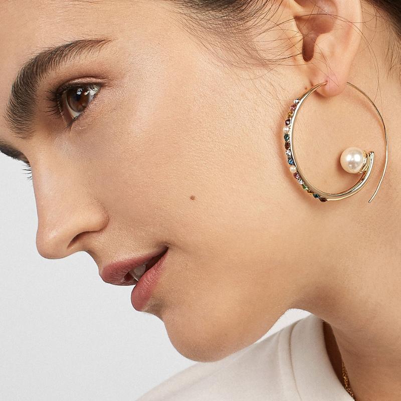 Hoop & Huggie BA Latest Gold Color Big Open Circle Earrings For Women Crystals Pearl Hoops Minimalist Round Bijoux
Hoop & Huggie BA Latest Gold Color Big Open Circle Earrings For Women Crystals Pearl Hoops Minimalist Round Bijoux