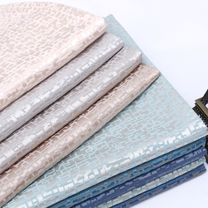 Wide 110" Dense Jacquard Upholstery Curtain Fabric Texture Tablecloth Sofa Slipcover Material By the Yard