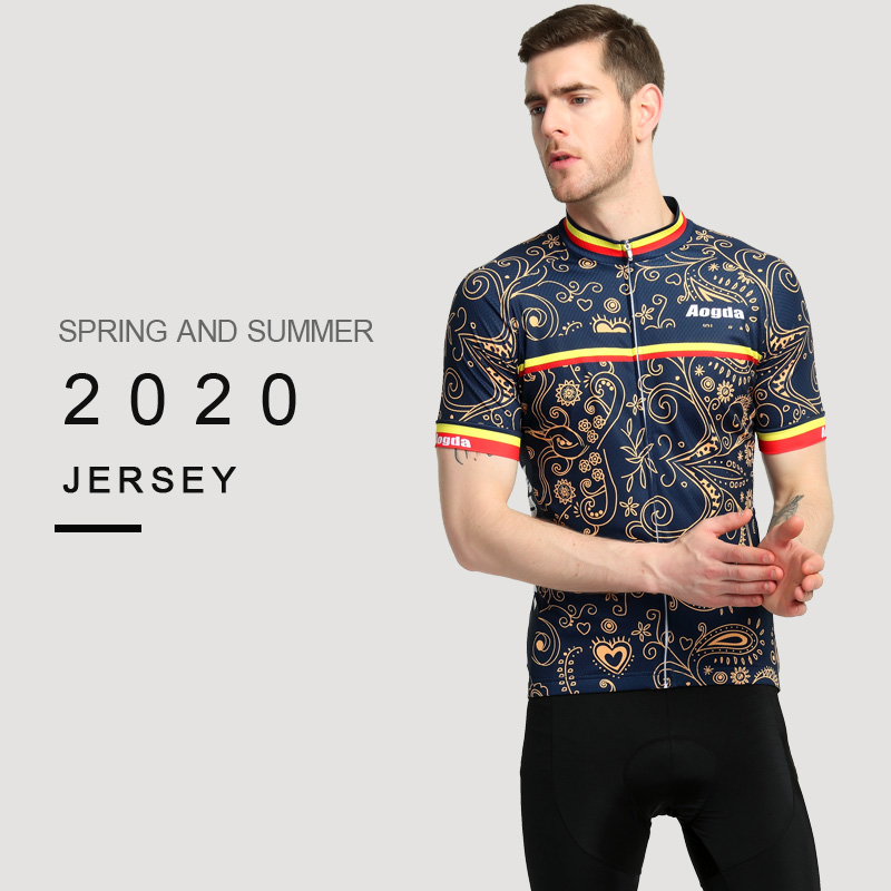 Aogda Cycling Jersey Men Breathable Road Bike Clothing Summer Quick Dry Bicycle Shirt, 002
Aogda Cycling Jersey Men Breathable Road Bike Clothing Summer Quick Dry Bicycle Shirt, 002
