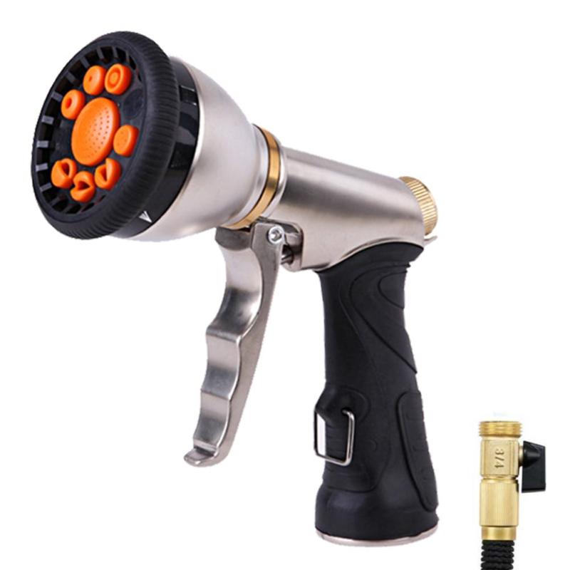 Garden Hose Nozzle Heavy Duty High Pressure Metal Spray Gun with 9 Adjustable Patterns for Watering Lawn Garden Pets Shower #CO
Garden Hose Nozzle Heavy Duty High Pressure Metal Spray Gun with 9 Adjustable Patterns for Watering Lawn Garden Pets Shower #CO