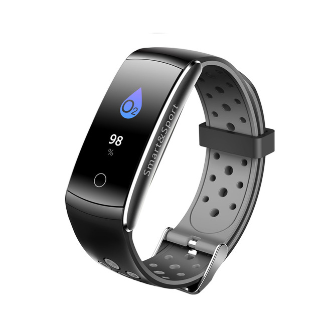 Q8S Smart Bracelet Heart Rate Monitor Pressure Blood Oxygen Tracker Smart Watch Sports Tracker Waterproof Wristwatch For iPhone iOS Android
