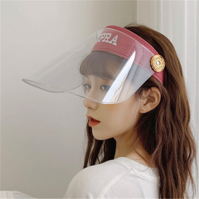 Workshop Cooking Cleaning Protective Face Shield Clear Visor Flip Up Transparent Mask Anti Splash Elastic Band Full Face Cover