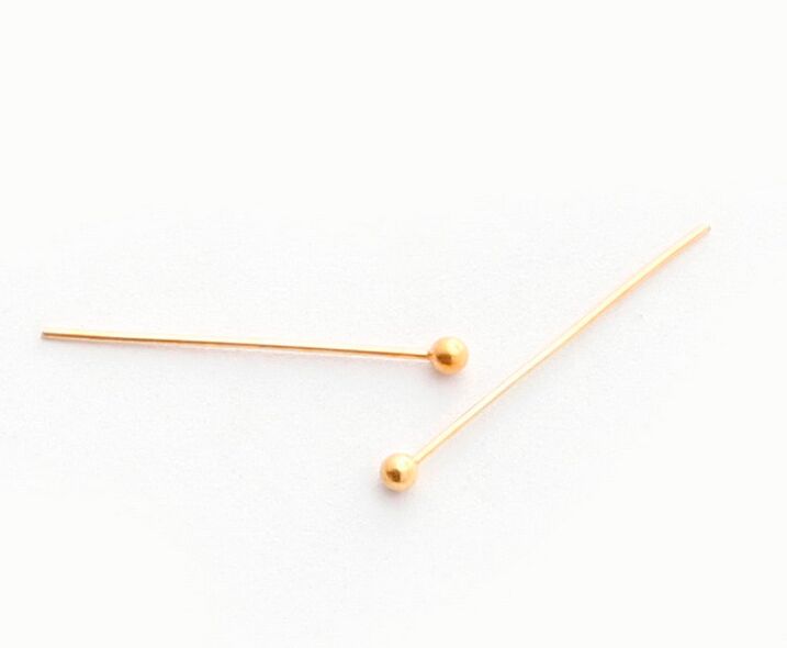 1000pcslot Ball Head Pins silver Gold Jewelry Beads DIY Accessories For Jewelry Making 50mm
