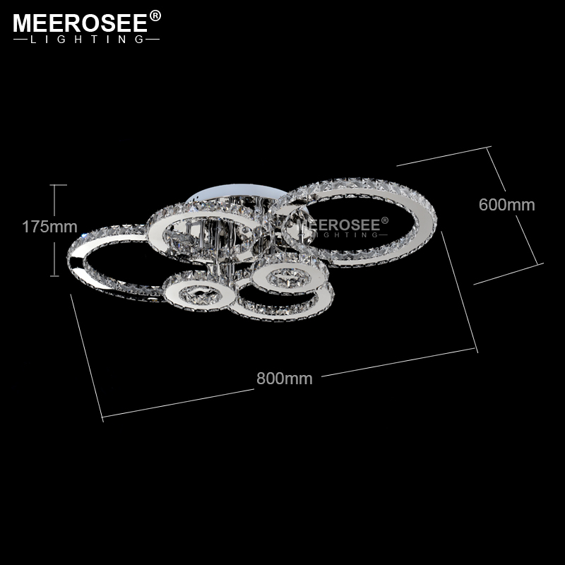 Modern K9 Chandeliers Light Crystals Ceiling Lamp Fixture Silver Stainless steel Home Lighting for stairs Dimmable with Remote Control