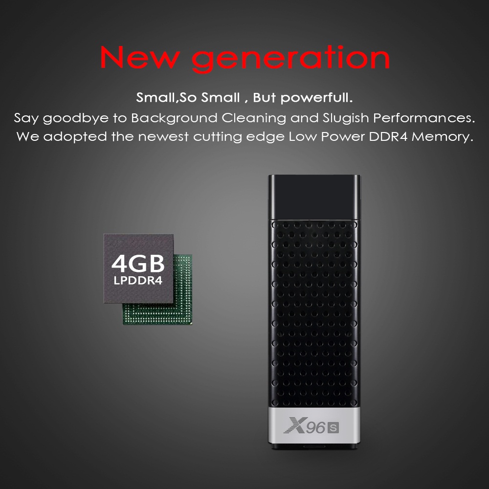 X96S 4G 32G Amlogic S905Y2 tv box stick dongle Dual Wifi Quad Core ddr4 Ram Android 9 2gb 16gb