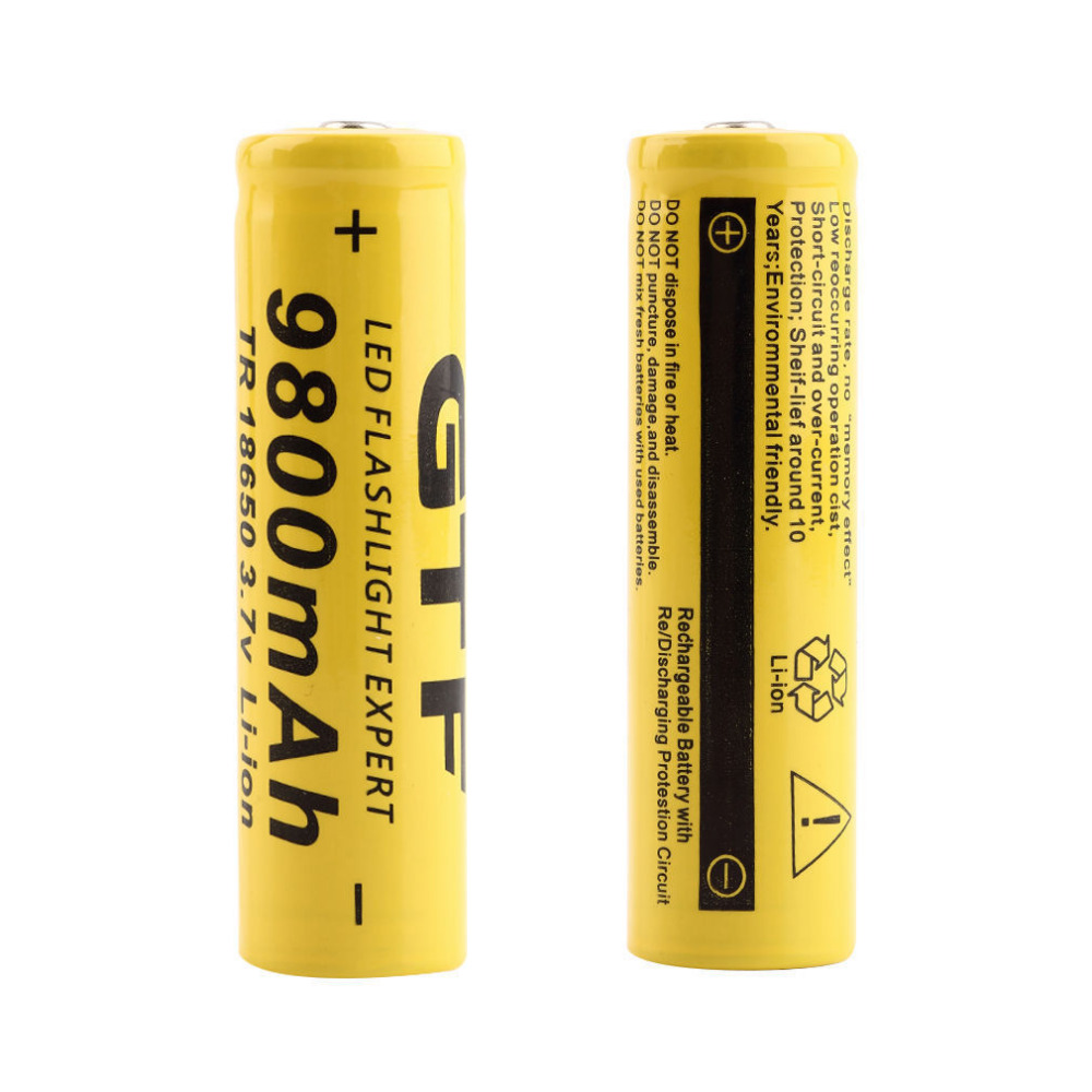 2pcs/lot high quality 9800mah 3.7v 18650 lithium ion batteries rechargeable battery for flashlight torch
2pcs/lot high quality 9800mah 3.7v 18650 lithium ion batteries rechargeable battery for flashlight torch