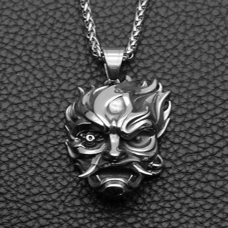 Pendant Necklaces 2021 Fashion Stainless Steel Men Hip Hop Jewelry Punk Style Evil Head Necklace Gift For Women Girls
Pendant Necklaces 2021 Fashion Stainless Steel Men Hip Hop Jewelry Punk Style Evil Head Necklace Gift For Women Girls