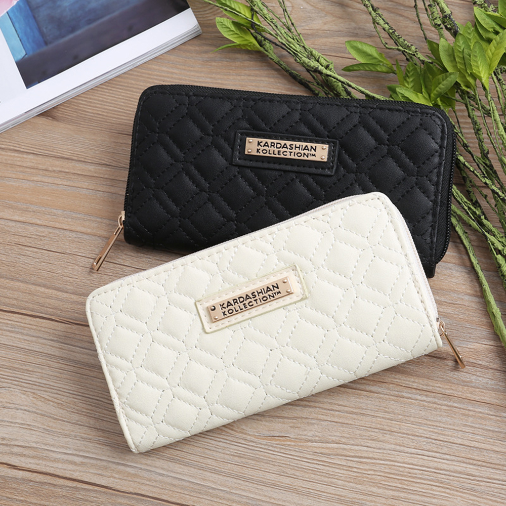 Women Stylish Clutches PU Leather Zipper Purses Handphone Pocket Card Holder Long Wallet Coin Pouch Luxury Ladies Handbag, 2 colors for choice
Women Stylish Clutches PU Leather Zipper Purses Handphone Pocket Card Holder Long Wallet Coin Pouch Luxury Ladies Handbag, 2 colors for choice