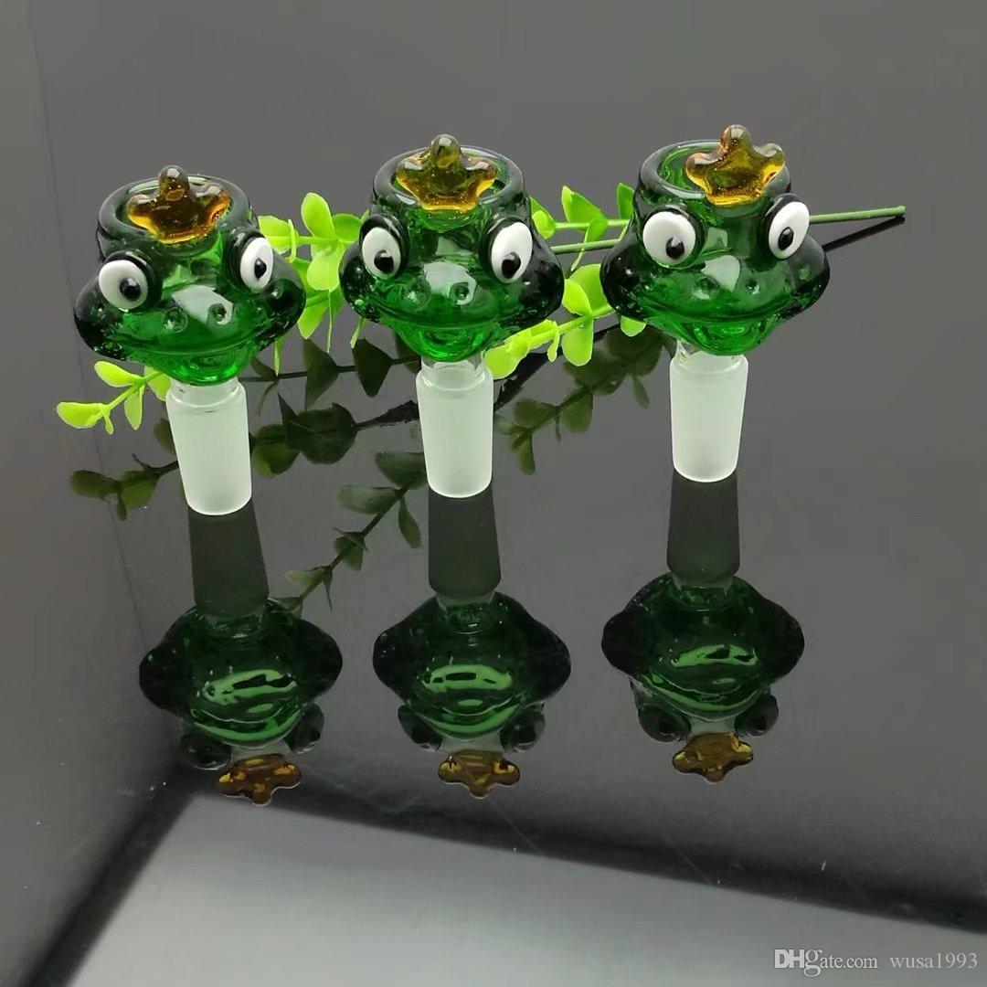 Frogs' cartoon glass bubble head Wholesale Glass bongs Oil Burner Glass Water Pipes Oil Rigs Smoking Free
Frogs' cartoon glass bubble head Wholesale Glass bongs Oil Burner Glass Water Pipes Oil Rigs Smoking Free