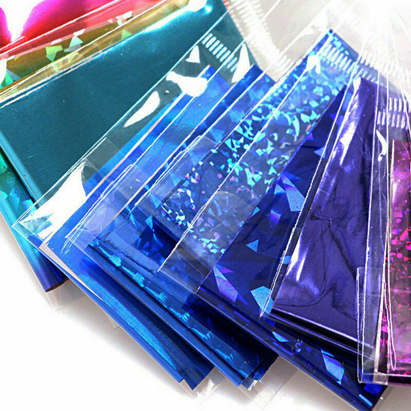 Sticker Decal Decorating Techniques 20pcs DIY Art Foil Fingernail Large Transfer Sticker.A874
