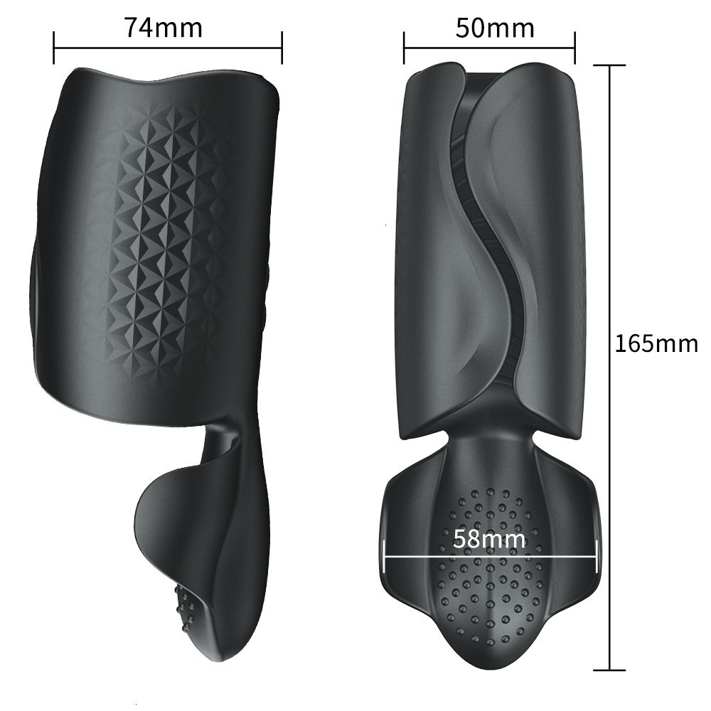 Blowjob Male Masturbator Penis Sex Toy for Men Electric Pulse Vibrator Penis Endurance Delay Lasting Trainer Masturbation Cup Y191011