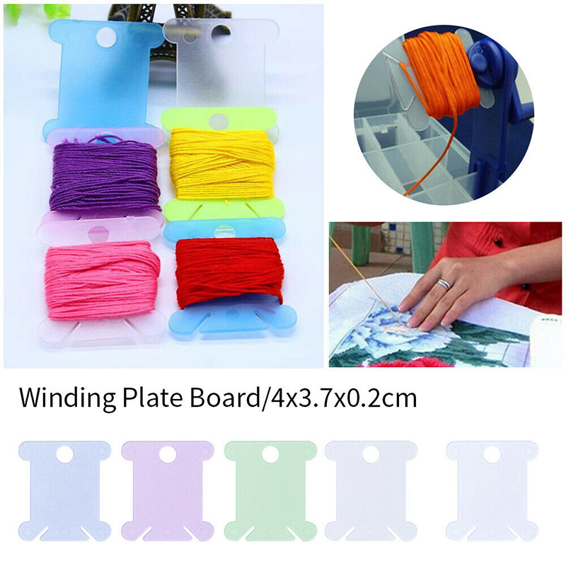 100pcs Embroidery Floss Craft Thread Bobbin Cross Stitch Storage Holder Plastic Sewing Thread Board Card Craft Kit Winding Board
100pcs Embroidery Floss Craft Thread Bobbin Cross Stitch Storage Holder Plastic Sewing Thread Board Card Craft Kit Winding Board